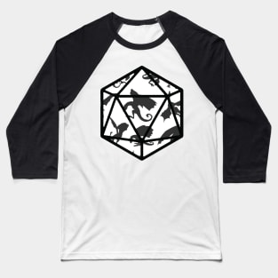 Flying Dragons D20 Baseball T-Shirt